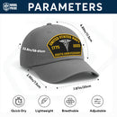 Premium Washed Denim Cap – Embroidered-Effect Print DC002