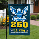 US Navy Est 1775 Not For Self, But For Country Garden Flag Twin-Side Printing