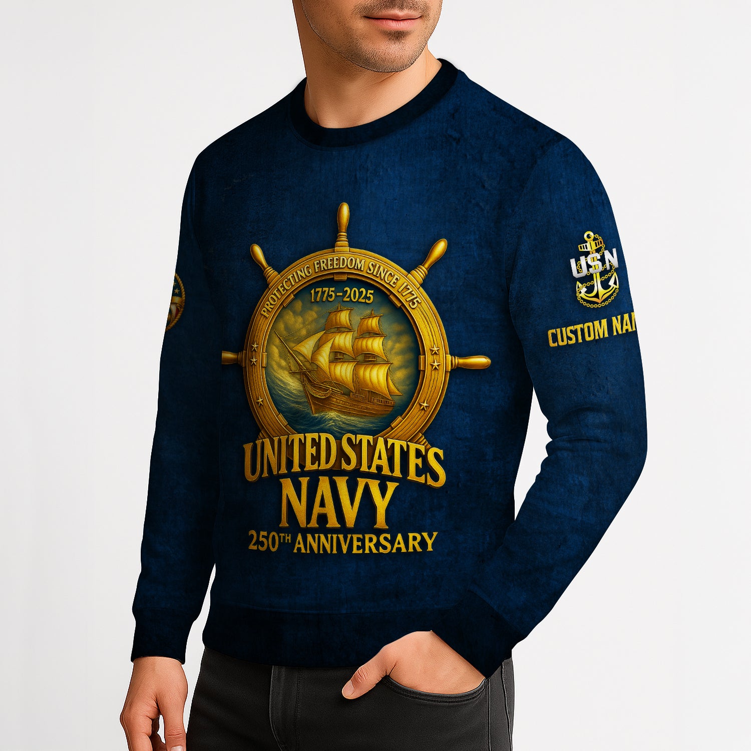 Personalized US Navy Sweatshirt JSTS08