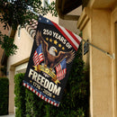 250 Years of Freedom Garden Flag 1776–2026 – Patriotic Eagle America 250 Yard Decor