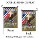 America 250 Garden Flag – One Nation 250 Years of Blessing Christian Patriotic Decor