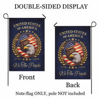 Christian America 250 Garden Flag – We The People 1776–2026 Patriotic Decor