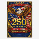 USA 250th Anniversary House Flag 1776–2026 Patriotic Eagle Banner