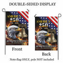 America 250 Semiquincentennial Garden Flag Patriotic Eagle Liberty Bell USA 1776-2026 Decor