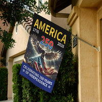 Celebrating 250 Years of Independence Garden Flag – America 250 Patriotic Eagle