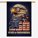 America 250 House Flag 250 Years of Independence Patriotic Eagle 1776-2026 Banner