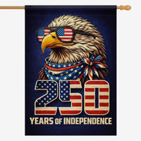 America 250 House Flag 250 Years of Independence Patriotic Eagle 1776-2026 Banner