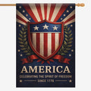 America Patriotic House Flag Since 1776 Spirit of Freedom Banner