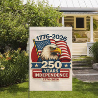 USA 250 Years Independence Garden Flag Patriotic American Eagle