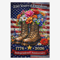 America 250 House Flag ΓÇô 1776ΓÇô2026 Veteran Independence Anniversary
