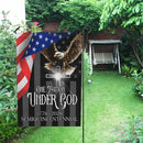 One Nation Under God Garden Flag – America 250 Christian Patriotic Eagle 1776–2026
