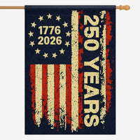 America 250 House Flag 1776–2026 Vintage Patriotic USA Banner