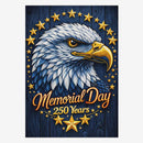 Memorial Day Patriotic House Flag Eagle Americana Decor