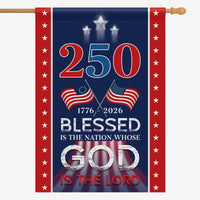 Christian America 250 House Flag – Blessed Nation Patriotic Faith Decor