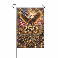 America 250 Years of Freedom Garden Flag 1776–2026