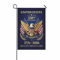 United States 250th Anniversary Garden Flag – 1776–2026 Patriotic Decor