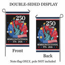 America 250 Garden Flag – Semiquincentennial 250 Years Statue of Liberty 1776–2026