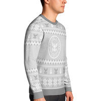 Personalized US Navy Christmas Ugly Sweater TUST08