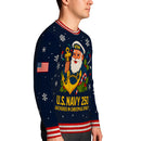US Navy 250 Anchored In Christmas Spirit Christmas Ugly Sweater