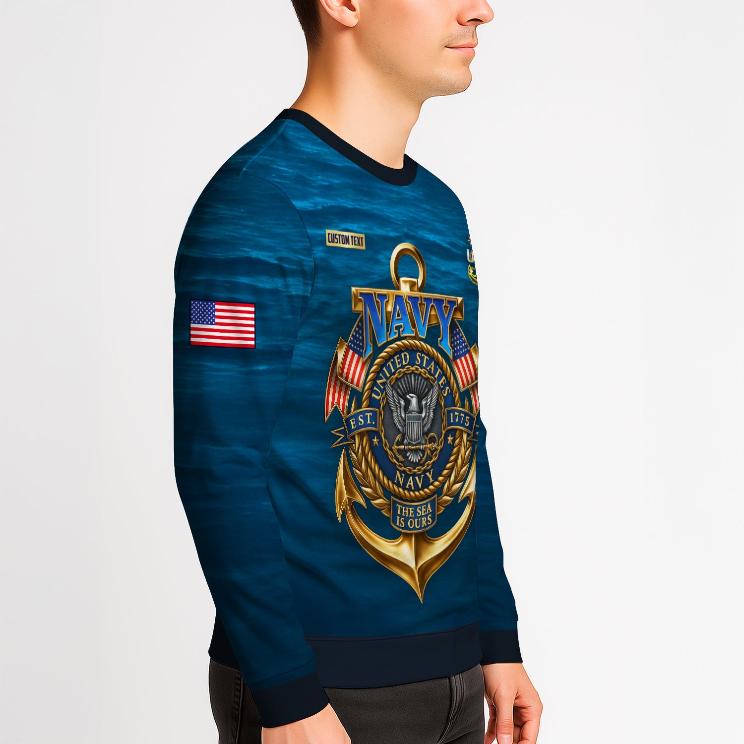 Personalized US Navy Sweatshirt TSTS03