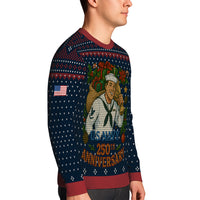 Personalized US Navy Christmas Ugly Sweater TUST13