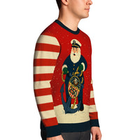 Honoring US Navy 250 Christmas Ugly Sweater