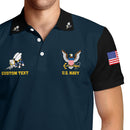 US Navy Polo Shirt – Custom Rank & Text