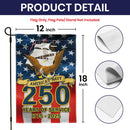 US Navy 250 Years Of Service Garden Flag Twin-Side Printing