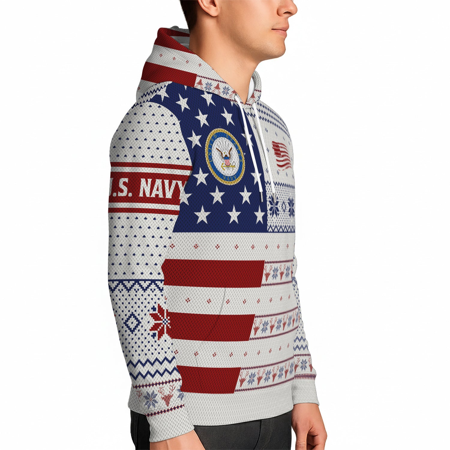 Personalized US Navy Hoodie 3D All Over Print JH3D05