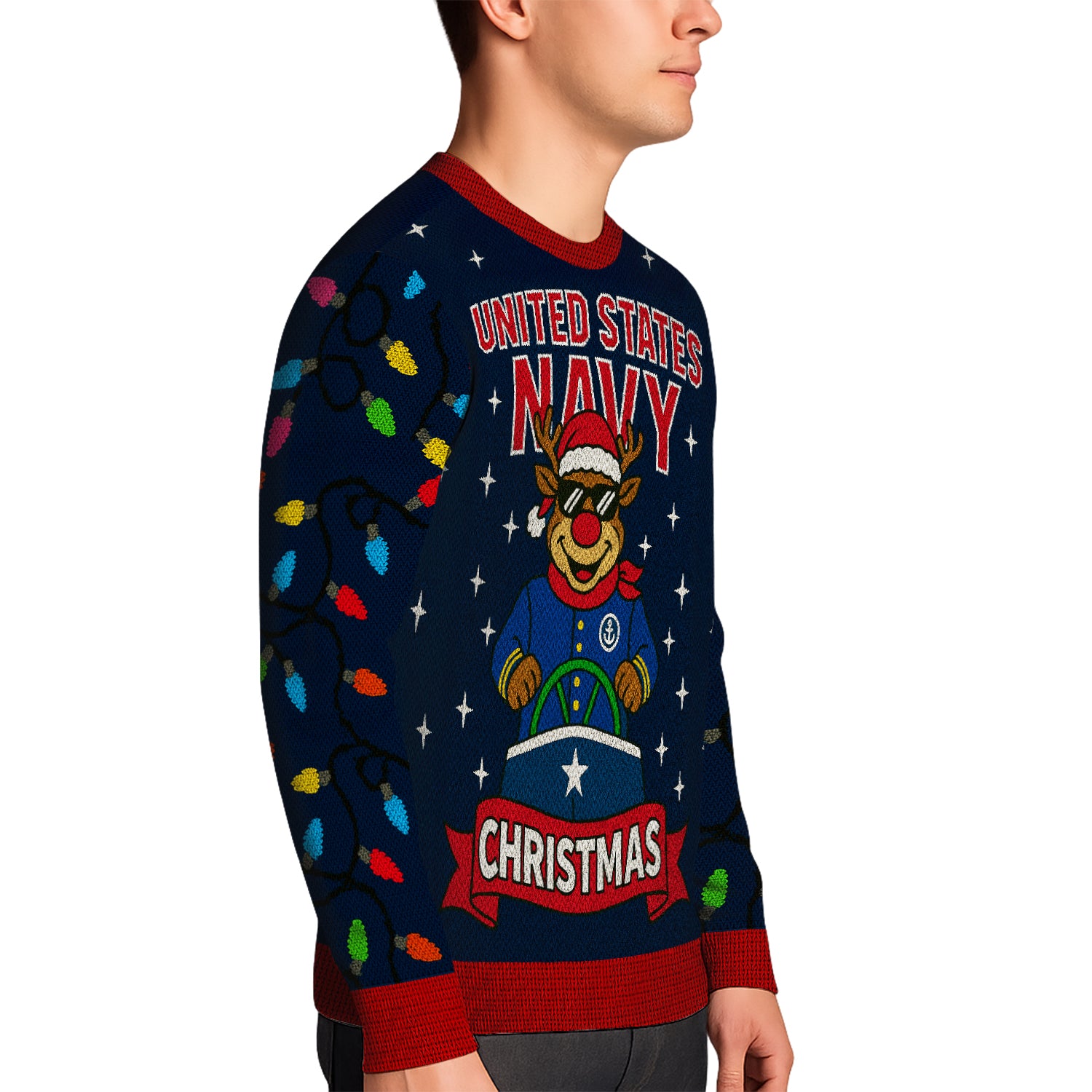 US Navy 1775 - 2025 Christmas Ugly Sweater