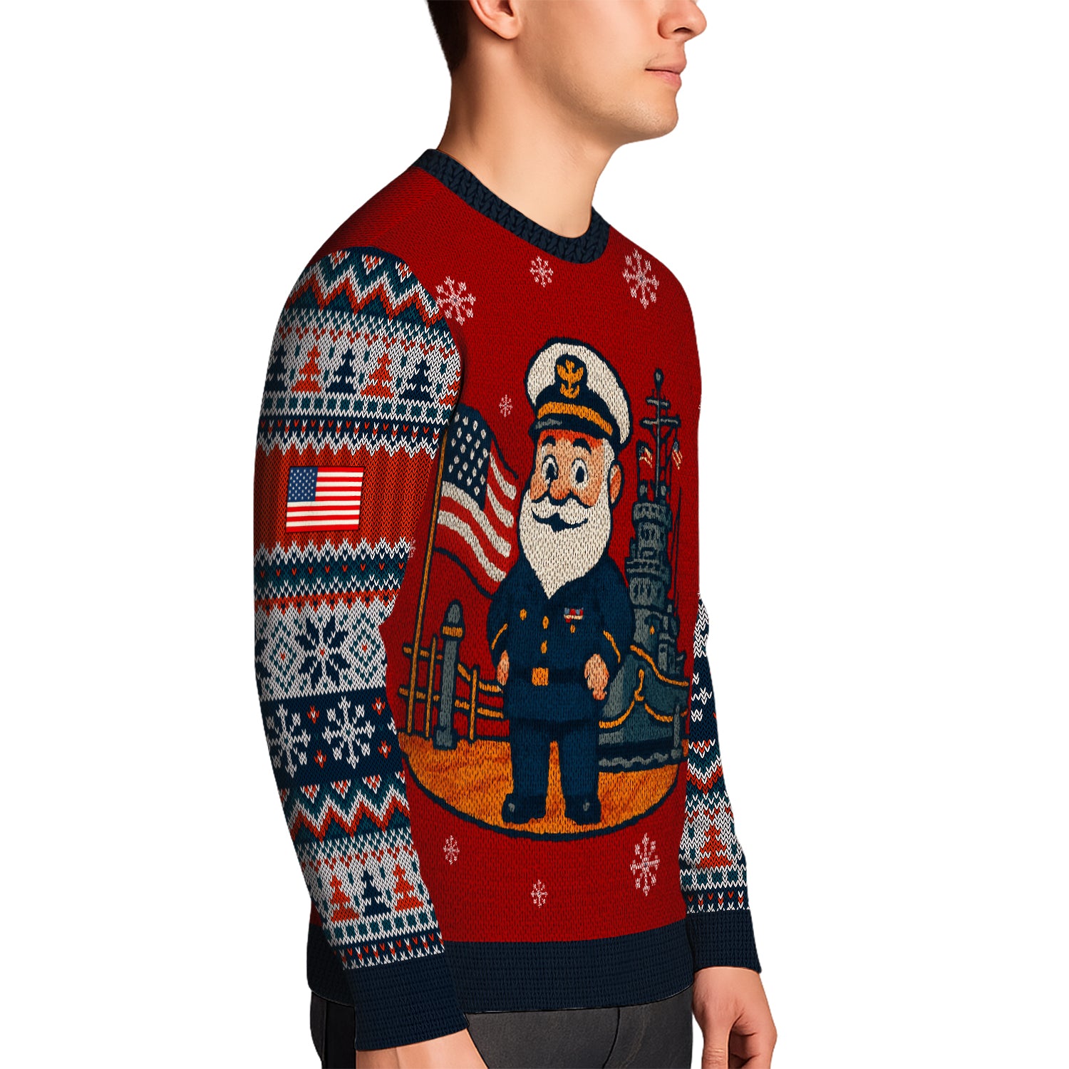 US Navy Christmas Ugly Sweater