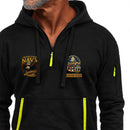 Personalized US Navy Quater Zip Hoodie JQZ04