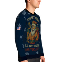 US Navy 250th Anniversary Christmas Ugly Sweater
