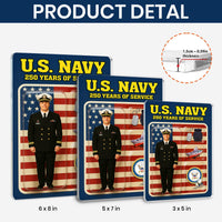 Personalized Acrylic Plaque with Chief Service Dress Uniform