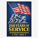 250 Years of Service House Flag ΓÇô 1776ΓÇô2026 Military Honor Flag