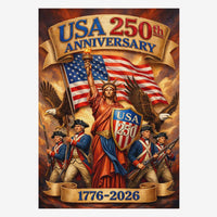 USA 250th Anniversary Patriotic Garden Flag Liberty Eagle 1776-2026