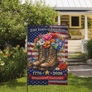 America 250 Garden Flag – Veteran Tribute 1776–2026 Independence Anniversary