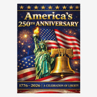 America 250th Anniversary House Flag ΓÇô 1776ΓÇô2026 Liberty Celebration