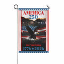 America 250 Garden Flag Patriotic Eagle Fireworks 250th Birthday USA 1776-2026 Independence Decor