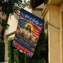 4th of July Christian House Flag Jesus In God We Trust America 250 Patriotic Banner 1776-2026