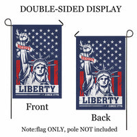Resist Liberty Garden Flag Patriotic Statue of Liberty Since 1776 American Freedom Decor