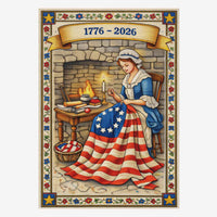 America 250 House Flag Betsy Ross Patriotic Colonial American Flag Outdoor Decor