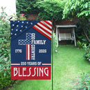 God Family Country Garden Flag – America 250 Patriotic Christian Decor 1776–2026
