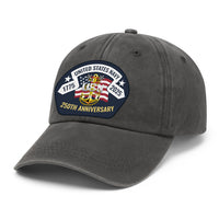 US Navy 250th Anivesary Premium Washed Denim Cap
