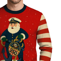 Honoring US Navy 250 Christmas Ugly Sweater