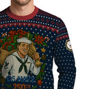 Personalized US Navy Christmas Ugly Sweater TUST13