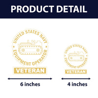 US Navy Veteran Custom Ranks/Insignia Stickers