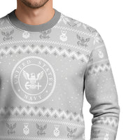 Personalized US Navy Christmas Ugly Sweater TUST08