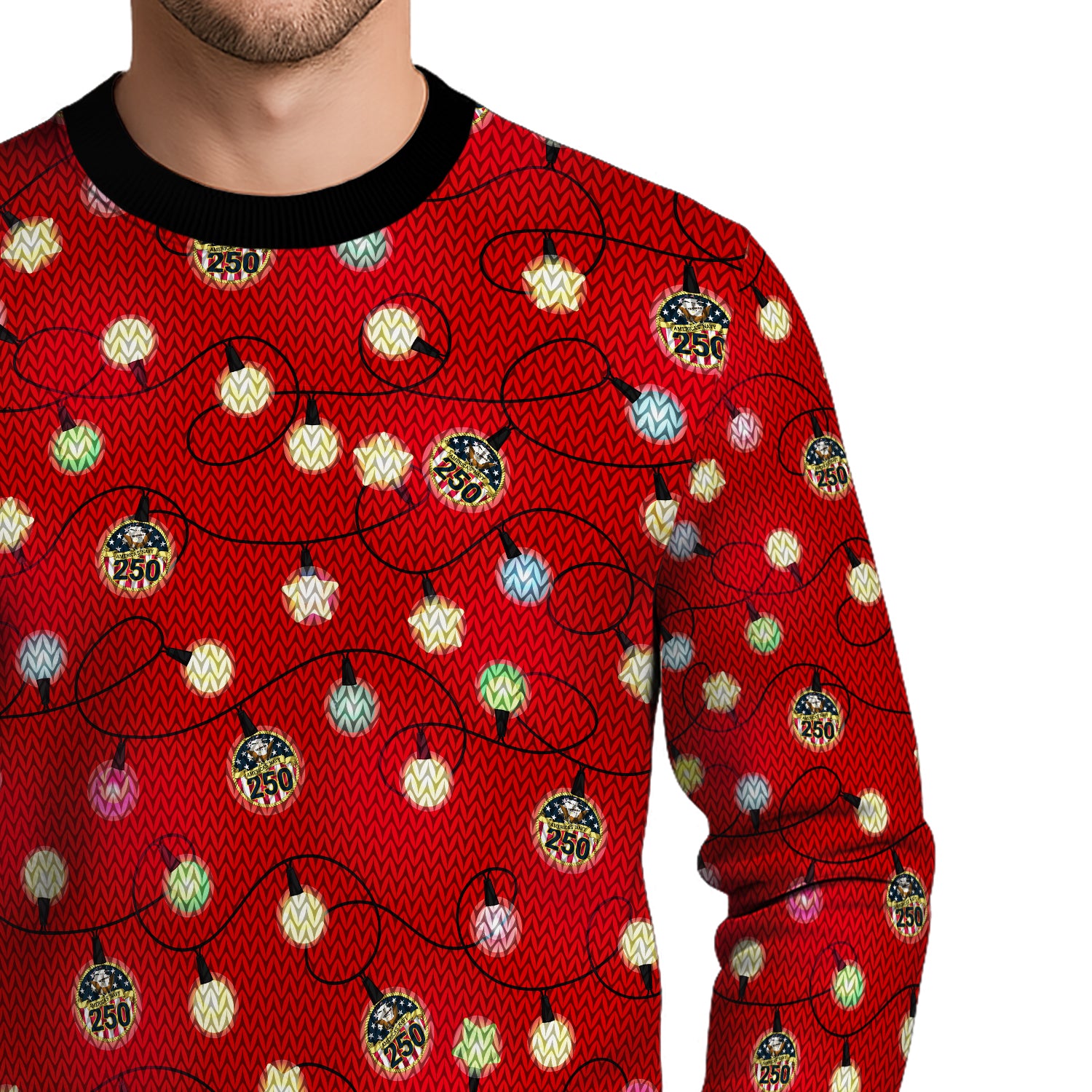 US Navy Christmas Ugly Sweater