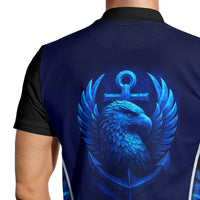 US Navy Polo Shirt – Bold Vertical Text & Navy Seal